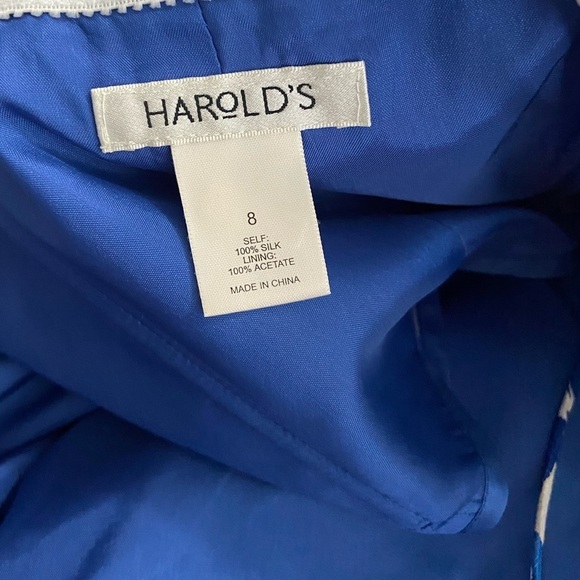 Harold’s Silk Strappy Fit & Flare Mini Dress - Picture 7 of 7